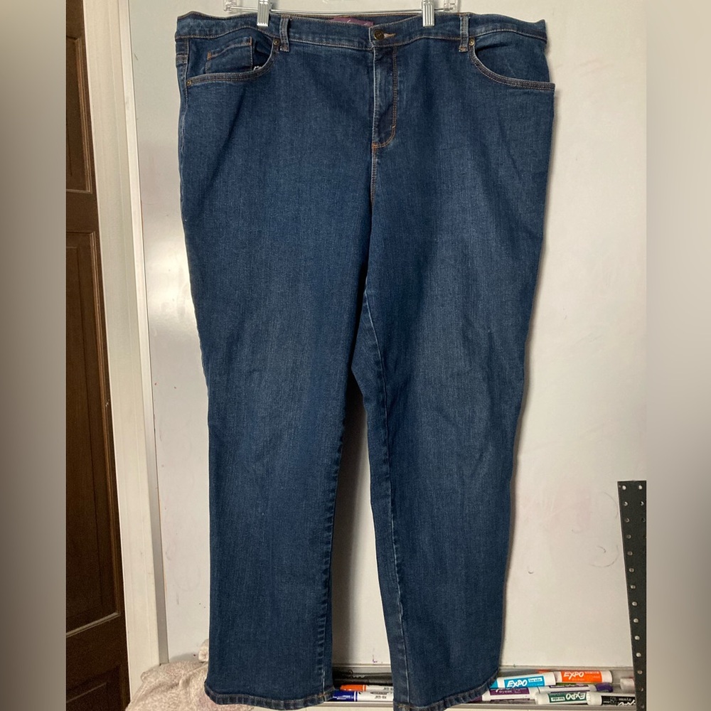 Gloria Vanderbilt 22W blue jeans